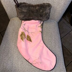 Magellan Sportswear Pink Camo Christmas Stocking No Tags